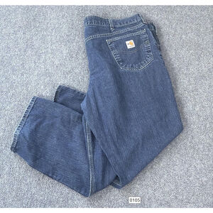 Carhartt FR Jeans Mens 46x30‎ Blue Flame Resistant Straight Leg Denim Pants